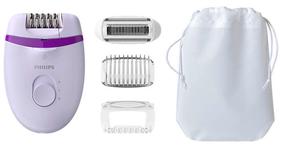 Epilators Philips Satinelle Essential BRE275/00, balta krās./violeta krās.