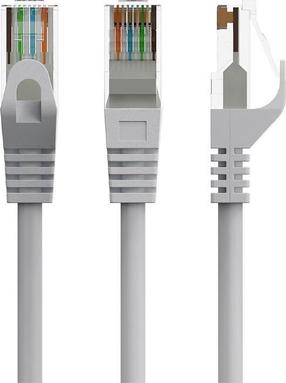 Провод Gembird UTP Cat6 RJ-45 Male, RJ-45 Male, 10 м, серый цв.