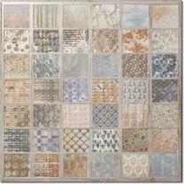 Plytelės, keraminės Giacomini Chic CHIC 33.3X33.3(1.45, 33.3 cm x 33.3 cm, mėlyna sp./ruda sp./aukso sp.