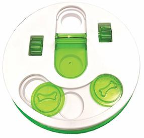Žaislas šuniui, skanėstams Spot Seek-A-Treat Flip N Flap, 23 cm, balta sp./žalia sp.
