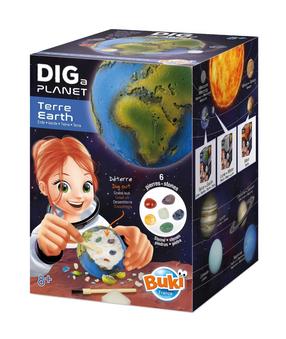 Комплект для раскопок Buki France Dig A Planet Earth, синий цв./зеленый цв.