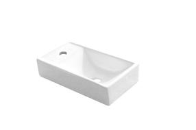 Умывальник для ванной комнаты Domoletti ACB9033, керамика, 41.2 см x 22 см x 9 см, белый цв.