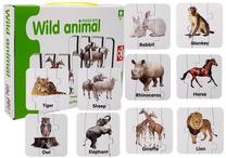 Dėlionė, gyvūnai Wild, EN, įvairių spalvų, 10 vnt.