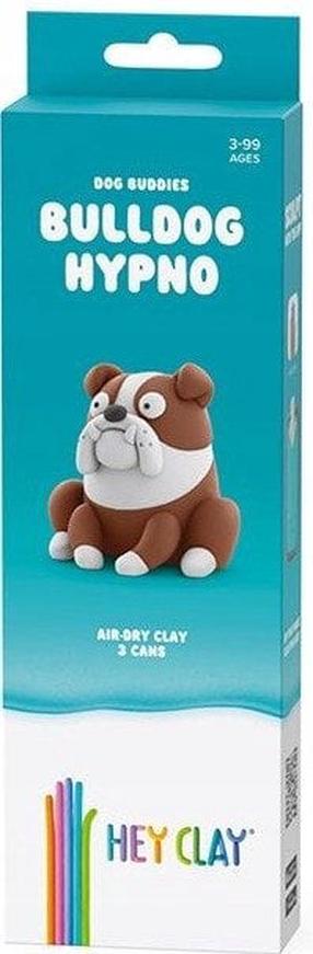 Plastilino rinkinys Hey Clay Dog Buddies Bulldog Hypno, ruda sp./balta sp.