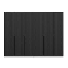 Prieškambario spinta Kalune Design Noah 8269, antracito sp., 35 cm x 270 cm x 210 cm