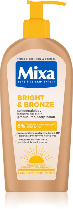 Лосьон для автозагара для тела Mixa Bright & Bronze Gradual, 250 мл