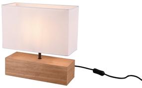 Lampa Reality Woody R50181030, E27, 60W, balta krās./brūna krās.
