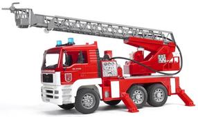 Игрушечная пожарная машина Bruder 02771, 1:16, красный цв.