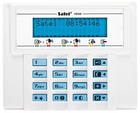 Signalizācijas vadības pults Satel VERSA-LCD-BL, LCD, balta krās.