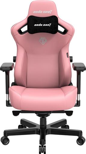 Spēļu krēsls Anda Seat Kaiser 3 L, 46.5 x 52.5 x 120 - 133.5 cm, melna krās./rozā krās.