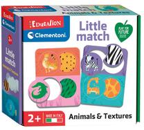 Lavinimo žaislas Clementoni Little Match Animals & Texture, įvairių spalvų, 30 vnt.