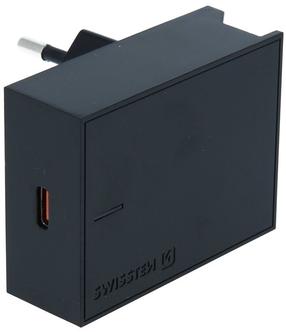 Зарядное устройство для телефона Swissten Premium SW-SAM-SFC-BK, USB, черный цв., 25 Вт