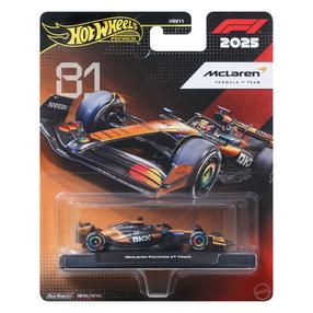 Rotaļlieta automašīna Mattel Hot Wheels Premium McLaren Formula 1 JKD81, 1:64, melna krās./oranža krās.