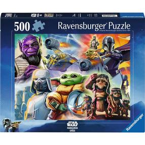 Пазл Ravensburger The Mandalorian And Grogu, 36 см x 49 см, 500 шт., многоцветный