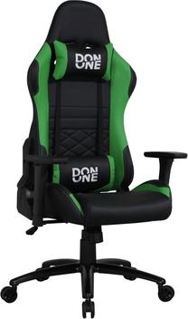 Spēļu krēsls Don One GC300, melna krās./zaļa krās.