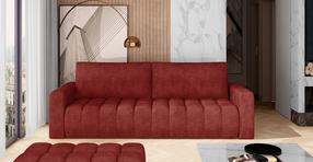 Sofa Lazaro Dora 63, raudona sp., 97 x 247 cm x 92 cm