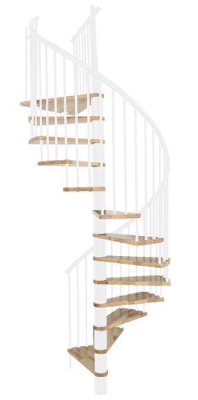 Sraigtiniai laiptai Minka Spiral Effect, 140 cm x 305.5 cm
