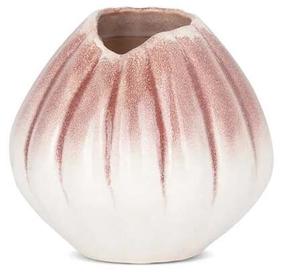 Vāze Evita, 18 cm, krēmkrāsa/rozā krās.