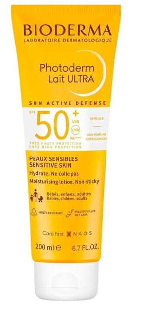 Лосьон для ухода за загаром Bioderma Photoderm Lait Ultra SPF50+, 200 мл