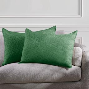 Dekoratyvinės pagalvėlės užvalkalas Restilo Laila, žalia, 50 cm x 70 cm, 2 vnt.