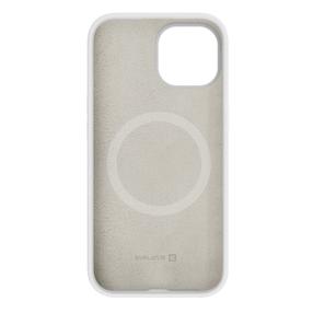 Evelatus Premium Magsafe Švelnus prisilietimas Silikoninis Dėklas Apple iPhone 15 Plus Baltas