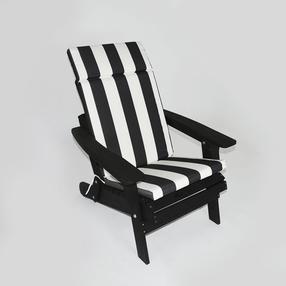 Lauko kėdė DM Grill Leisure SD033, balta sp./juoda sp., 90.5 cm x 78.4 cm x 93 cm