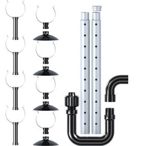 Išorinio filtro jungčių rinkinys akvariumams Tetra EX Plus series Outlet EX500/700/1000, juoda sp.