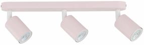 Светильник потолочный TK Lighting Livia, GU10, 3 x 10 Вт, розовый цв. / розовый цв.