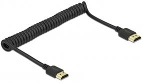 Провод Delock 84967 HDMI A male, HDMI A male, 0.15 м, черный цв.