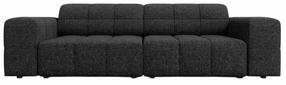 Sofa Cosmopolitan Design Chicago Chenille Haga 19, juoda sp., 102 x 212 cm x 78 cm