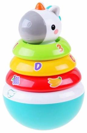 Edukacinė piramidė, vienaragis Hola Roly Poly, įvairių spalvų