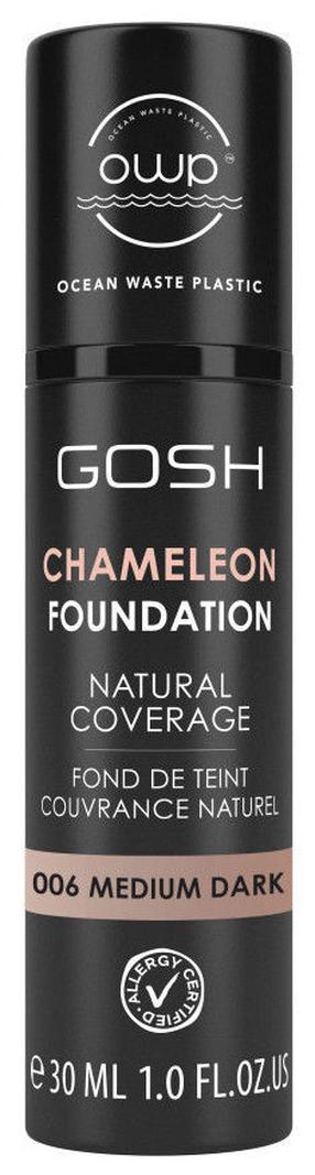 Skystas makiažo pagrindas Gosh Chameleon, 06 medium dark, 30 ml