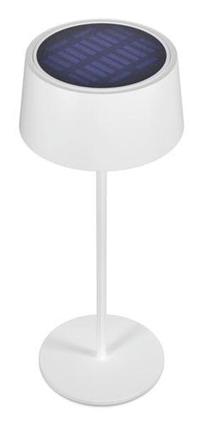 Brīvi stāvošs gaismeklis ar saules bateriju Realpower 300, 4W, IP44, balta krās.