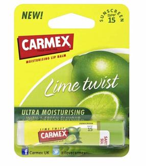 Lūpu balzams Carmex Moisturising Lip Balm, 4.25 g, lime twist krās.
