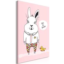 Reprodukcija Artgeist Rabbit's Friend MDF02, 20 cm x 30 cm