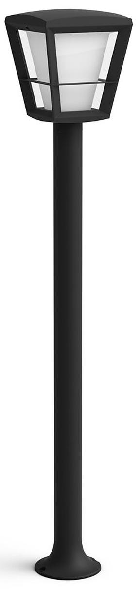 Pastatomas lauko šviestuvas Philips Hue Econic, 15W, LED, IP44, juoda sp., 16.3 cm x 100 cm