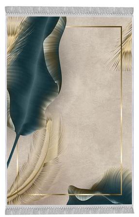 Paklājs Conceptum Hypnose ELS2435, zelta krās./gaiši brūna krās./zaļa krās., 220 cm x 140 cm