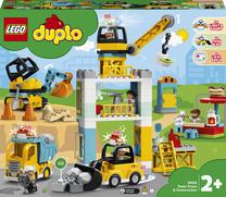 Konstruktorius LEGO® DUPLO Bokštinis kranas ir statybos 10933, 123 vnt.