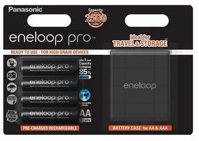 Akumuliatorius Panasonic Eneloop Pro AA + Rechargeable Box, AA, 2500 mAh, 4 vnt.