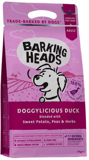 Sausas šunų maistas Barking Heads Doggylicious Duck BDK2, antiena, 2 kg