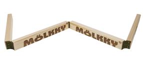 Уличная игрушка Tactic Molkky 52540T, 35 см x 24 см, коричневый цв.
