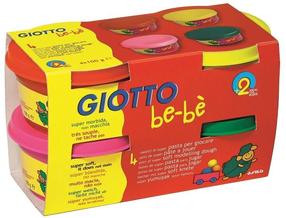 Plastilīns Giotto BeBe 464902, sarkana krās./dzeltena krās./zaļa krās., 400 g