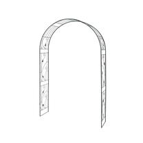Augalo atrama Garden Center, 135 cm x 37 cm, 224 cm, metalas