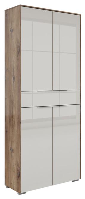 Spinta Nevada, pilka sp./dark flagstaff oak sp., 37 cm x 81 cm x 199 cm