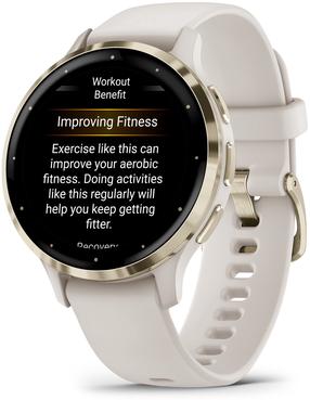 Viedais pulkstenis Garmin Venu 3S 010-02785-04, zelta krās.