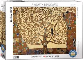 Пазл Eurographics Fine Art Gustav Klimt Tree of Life 6000-6059, 67.6 см x 48.9 см, 1000 шт., коричневатый цв.