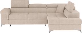 Kampinė sofa Eridano Raquel 18, juoda sp., 202 x 275 cm x 88 cm