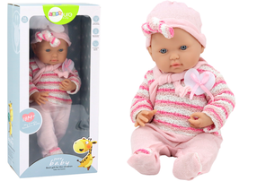 Lėlė - kūdikis Lean Toys Pure, 39 cm, rožinė sp.