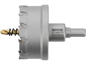 Karūna su karbidiniais dantimis, metalinėms karūnoms Yato YT-44070, 6.5 cm