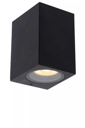 Āra sienas lampa Lucide Zaro 69800/01/30, 35W, GU10, IP44, melna krās., 7.8 cm x 10 cm